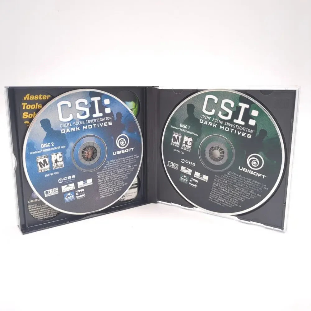 CSI: Crime Scene Investigation Dark Motives PC CD-ROM Video Game Crime Mystery